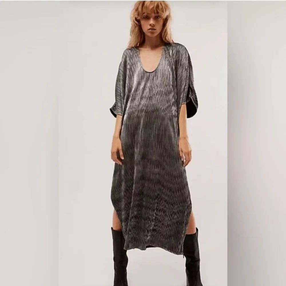 New Anthropologie x Jen's Pirate Booty Elixir Grand Kaftan, NWT Medium Black